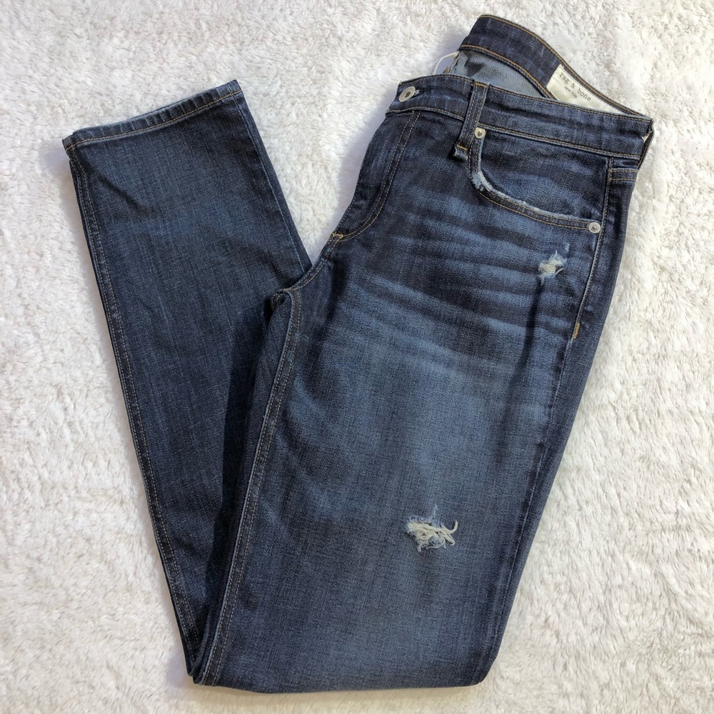 Rag & Bone Dre Lo-Rise Boyfriend Jeans